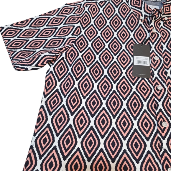 SUNRISE KINGDOM MENS WOVEN BUTTON-DOWN SHIRT L - Picture 3 of 6